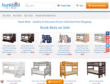 Tablet Screenshot of bunkbedking.com
